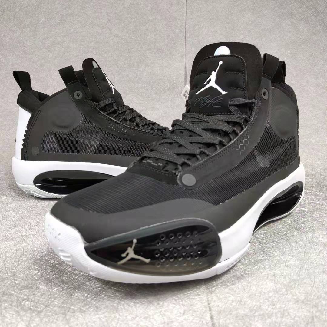 2019 Men Jordan 34 Black White Shoes